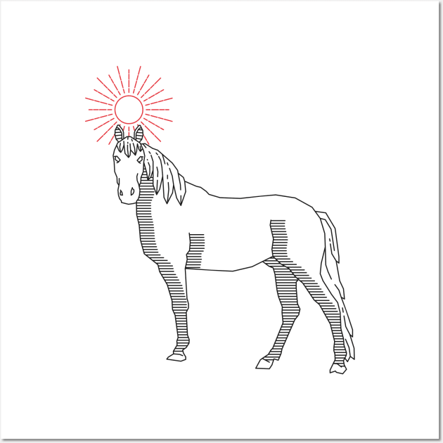 horse : line art Wall Art by Shankara